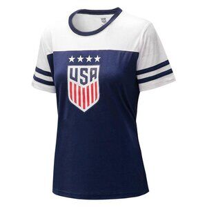 USA Navy and White Jersey with Breathable Fabric and Athletic Fit
